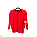 Sweater Cardigan By Ellen Tracy In Red, Size: M