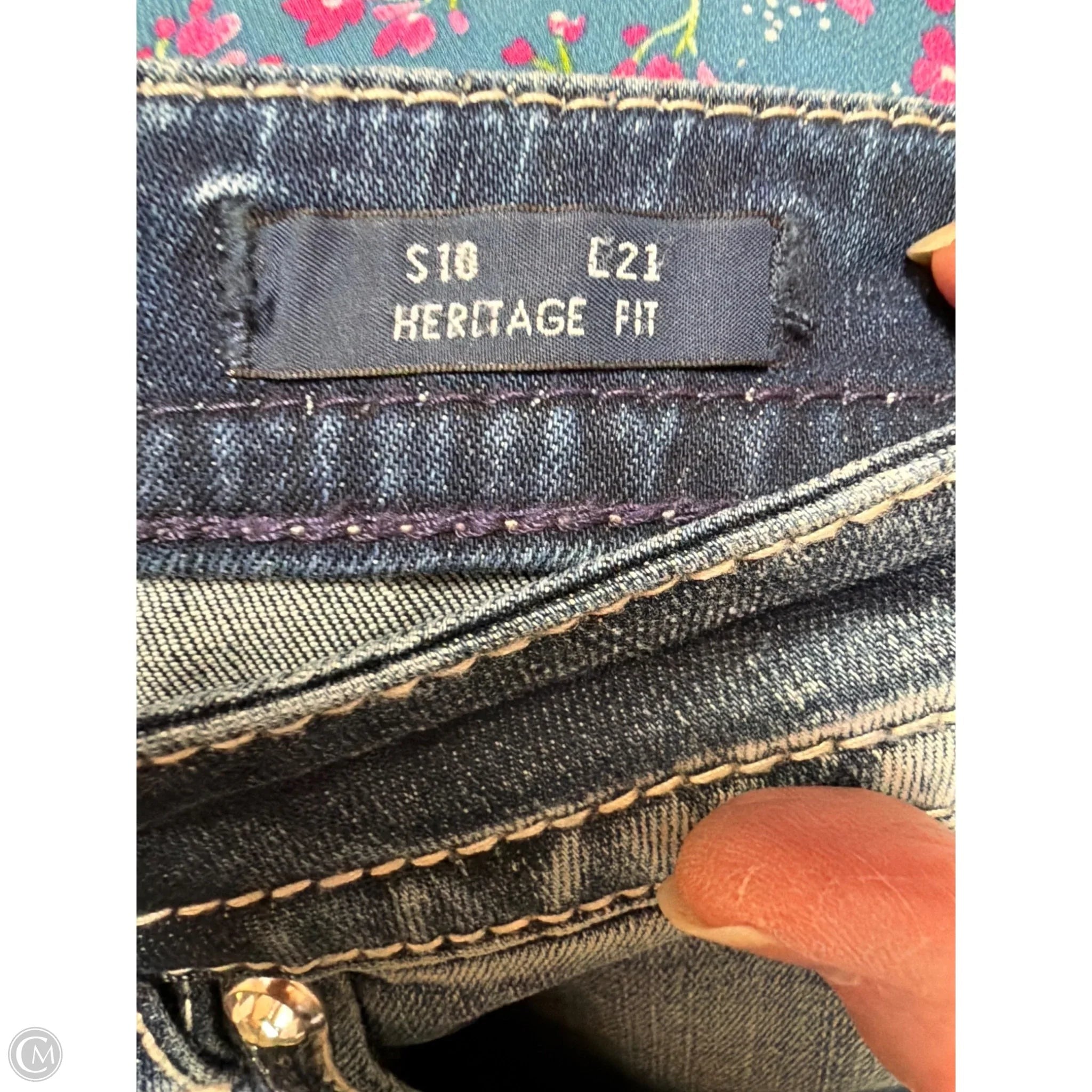 Capris By Vigoss In Blue Denim, Size: 10