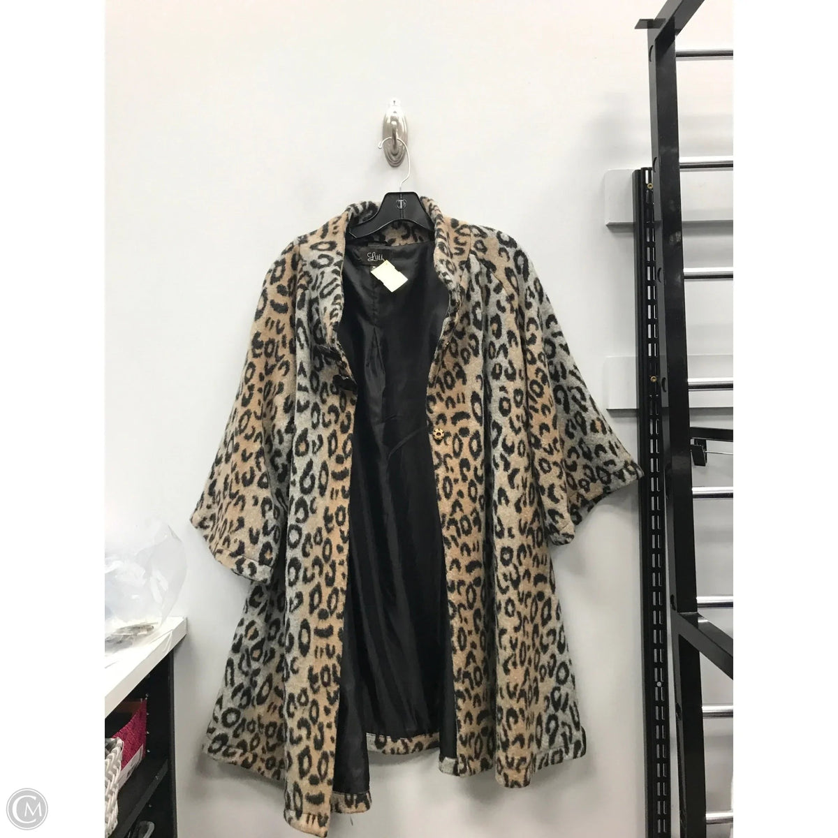 Coat Faux Fur & Sherpa By Luii In Animal Print, Size: Xl