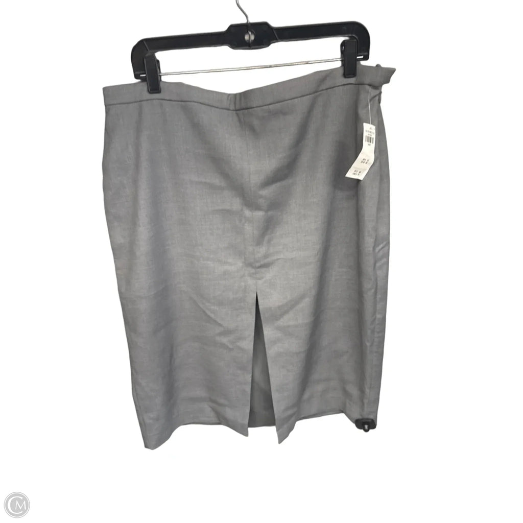 Skirt Midi By Abercrombie And Fitch In Grey, Size: L