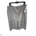 Skirt Midi By Abercrombie And Fitch In Grey, Size: L