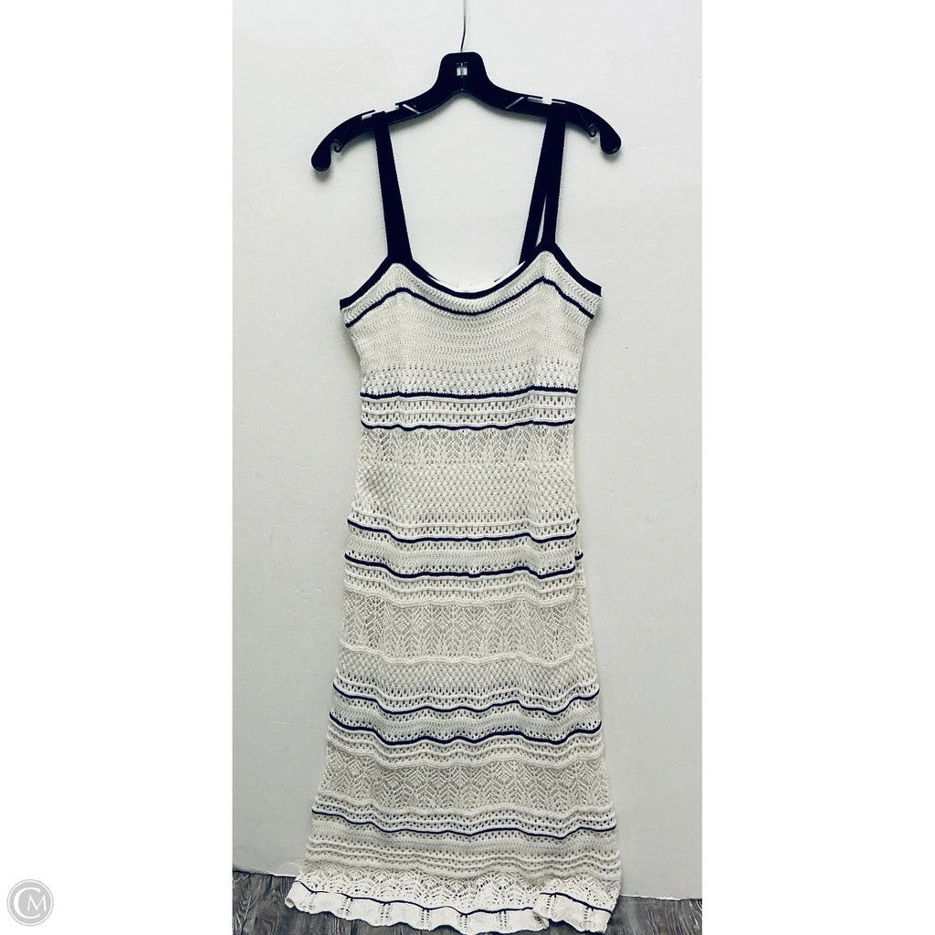 Dress Casual Midi By Abercrombie And Fitch In White, Size: Lp