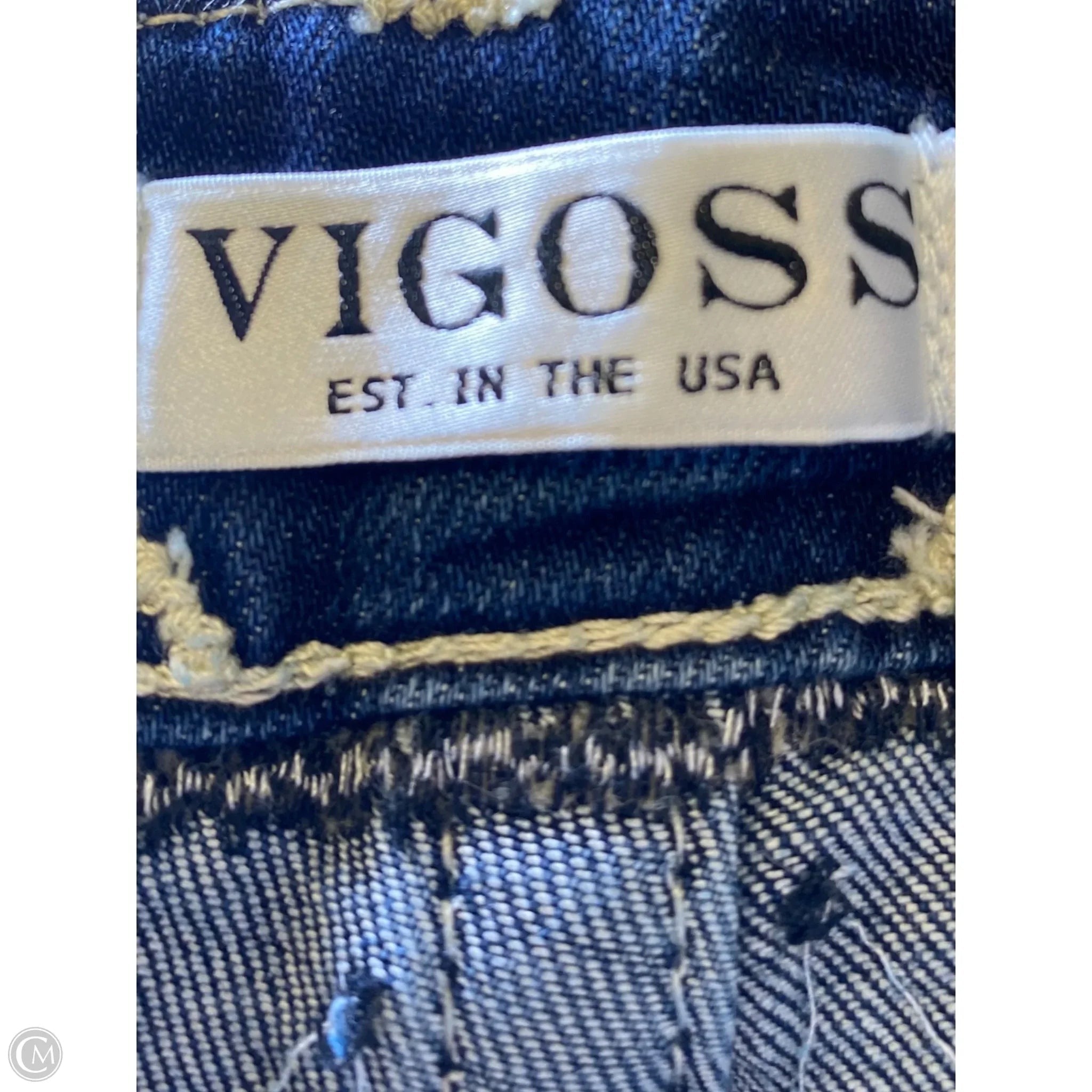 Jeans Skinny By Vigoss In Blue Denim, Size: 6