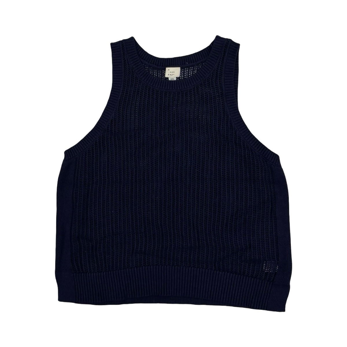 Vest Sweater By A New Day In Navy, Size:Xxl