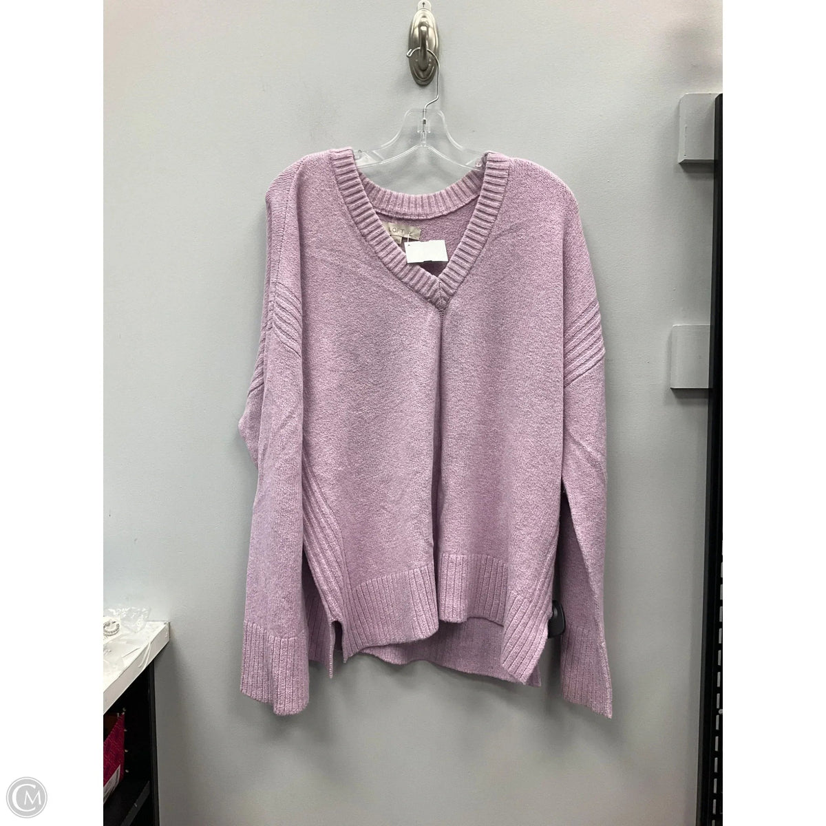 Sweater By Loft In Purple, Size: Xl