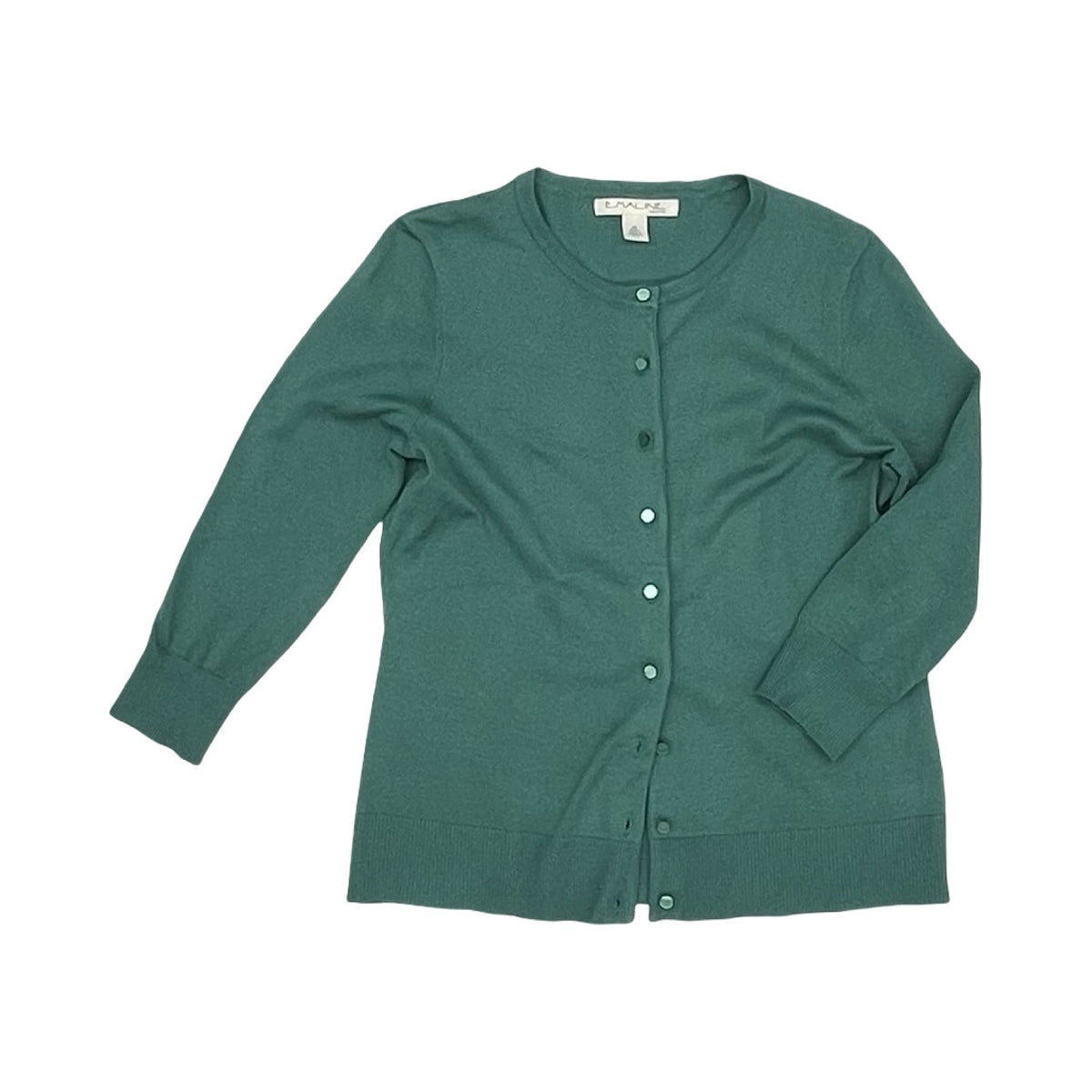 Sweater Cardigan By Emaline In Green, Size:Sp