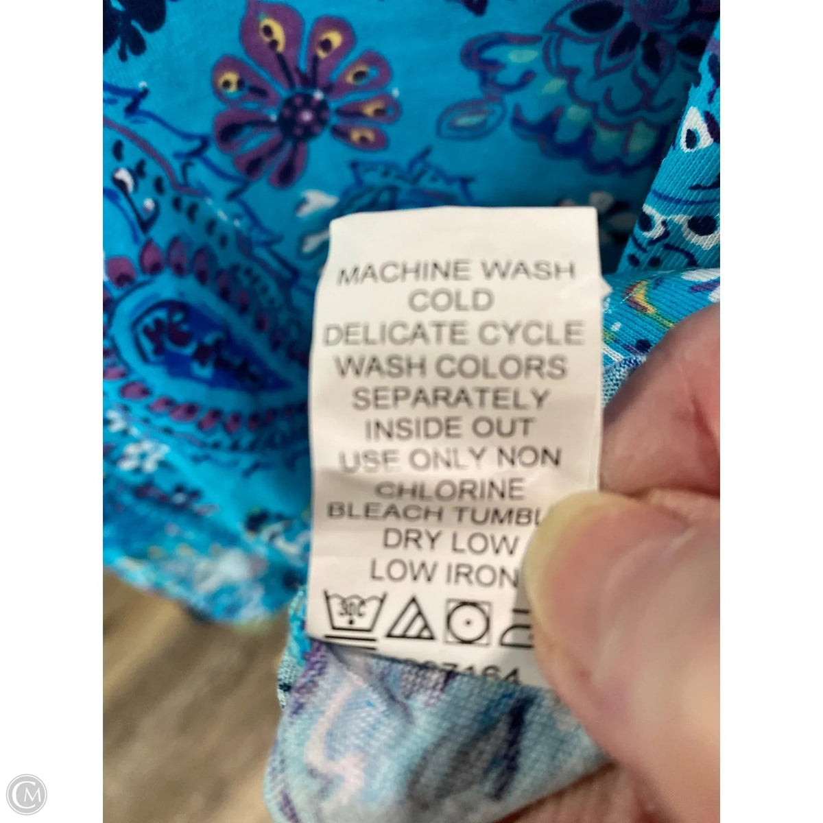 Top 3/4 Sleeve By Woman Within In Teal, Size: M