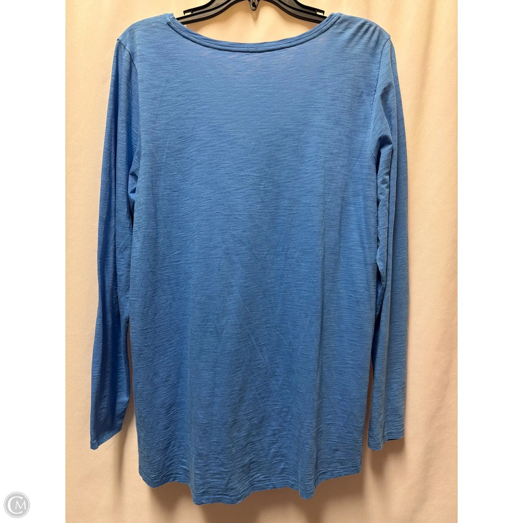 Top Long Sleeve Designer By Lilly Pulitzer In Blue, Size: L
