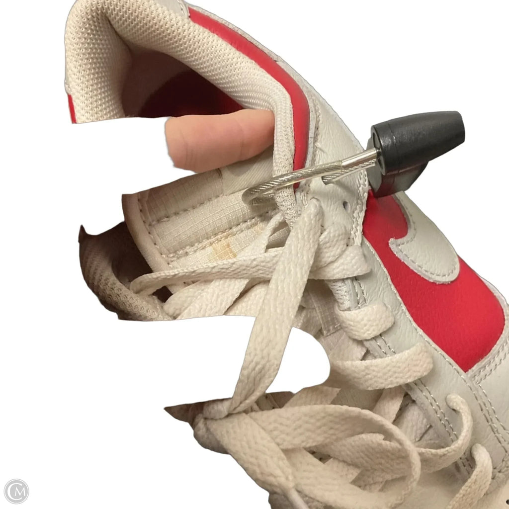 Shoes Athletic By Nike In Grey & Red, Size: 8