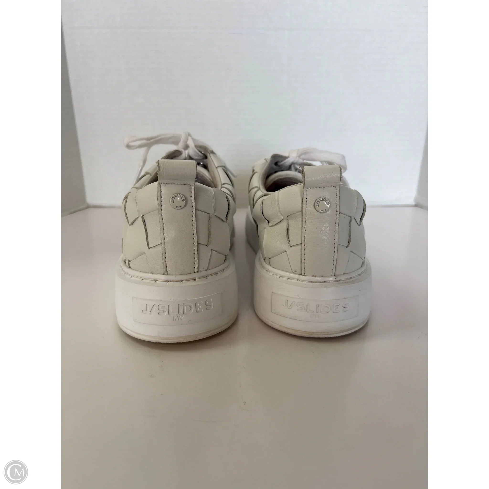 Shoes Sneakers By J Slides In Cream, Size: 7.5