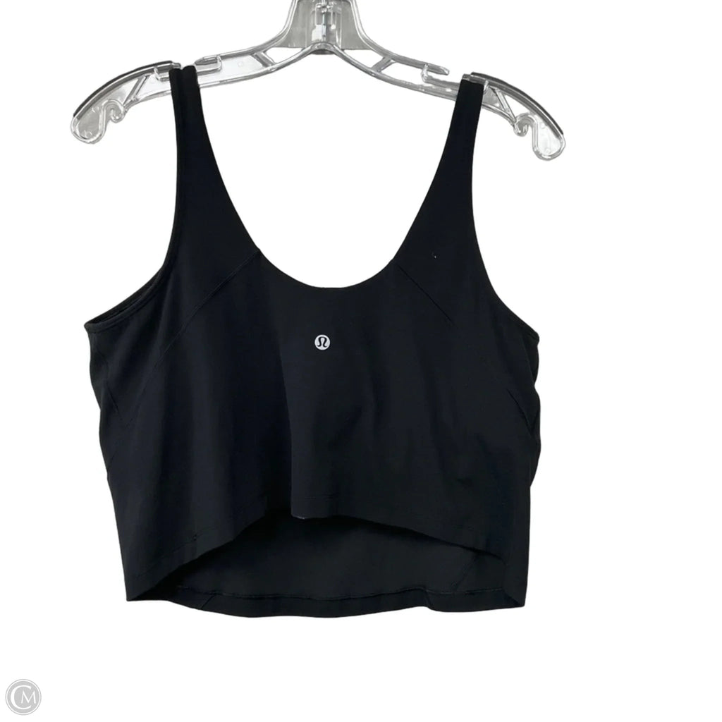 Athletic Tank Top By Lululemon In Black, Size: 16