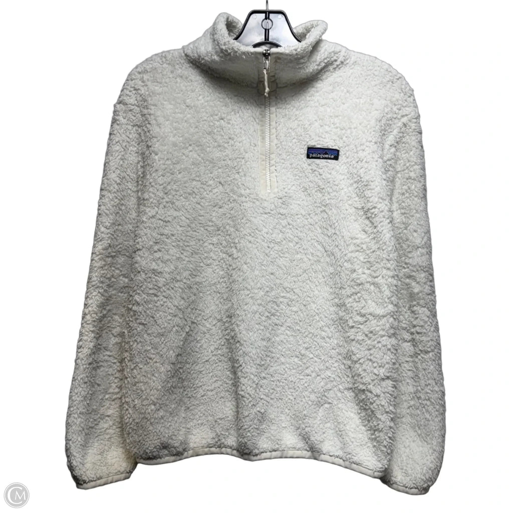 Jacket Fleece By Patagonia In White, Size: Xs