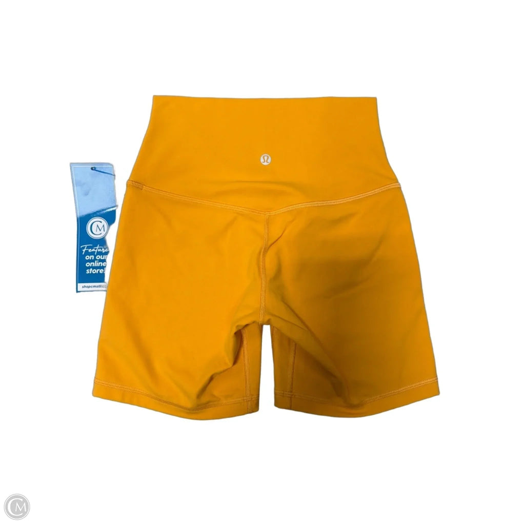 Athletic Shorts By Lululemon In Orange, Size: S