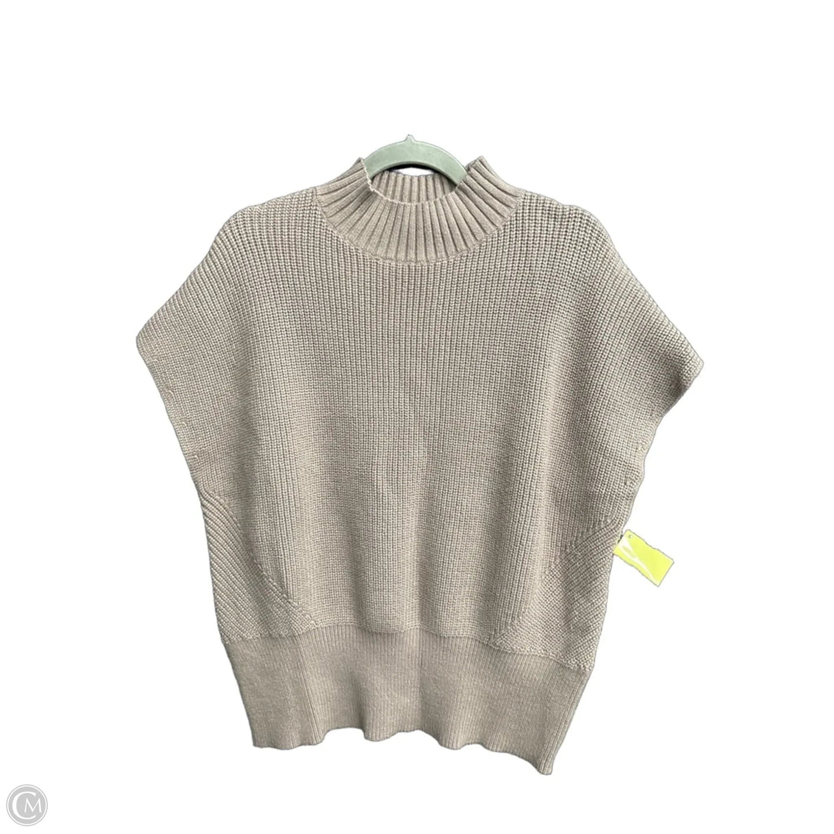 Sweater Short Sleeve By Loft In Brown, Size: L