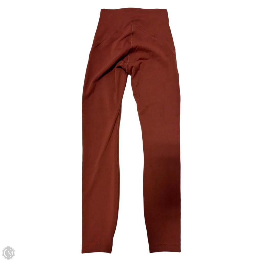 Athletic Leggings By Lululemon In Orange, Size: Xs