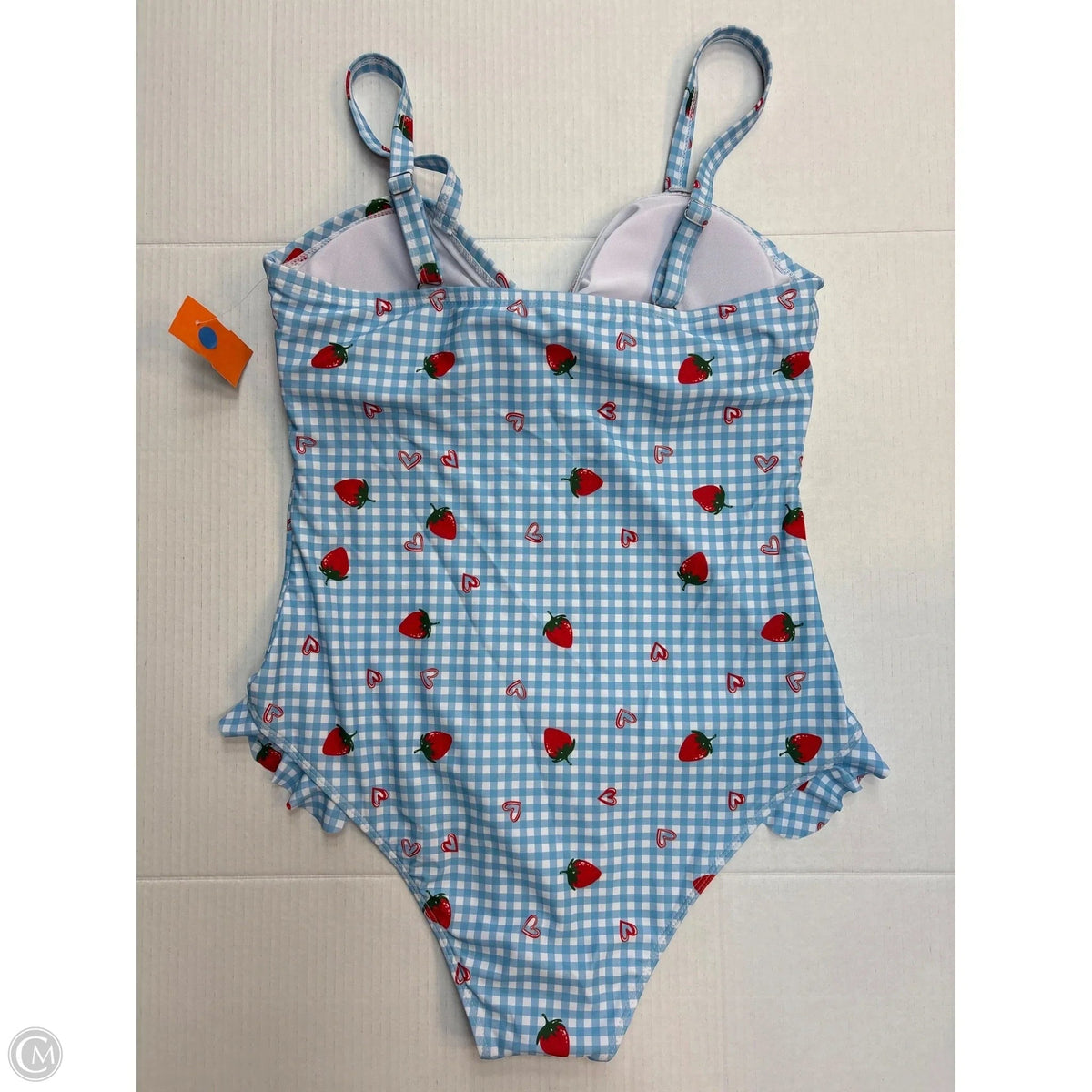 Swimsuit By Clothes Mentor In Blue, Size: 1x