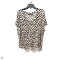 Top Short Sleeve By Tahari In Brown, Size: 2x