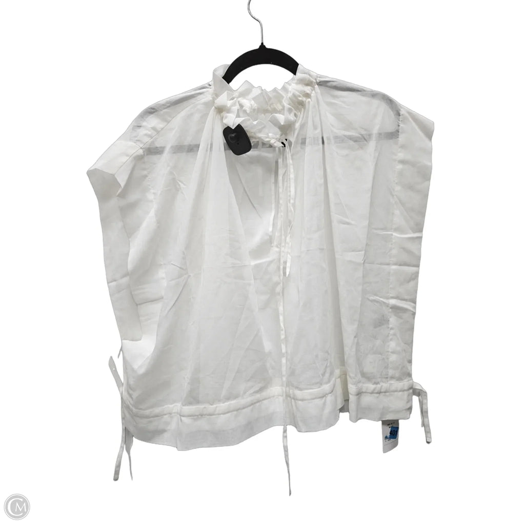 Blouse Short Sleeve By Barneys Ny In Ivory, Size: Xl