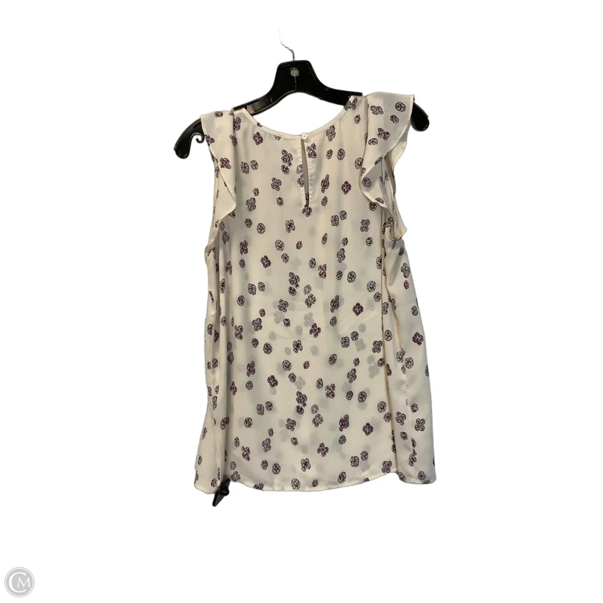 Top Short Sleeve By Loft In Cream, Size: S