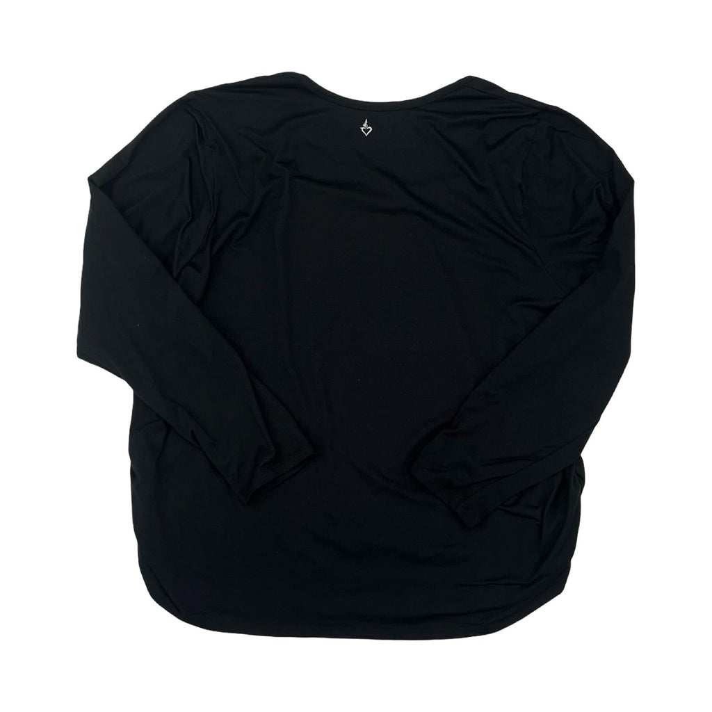 Athletic Top Ls Collar By Torrid In Black, Size:4X