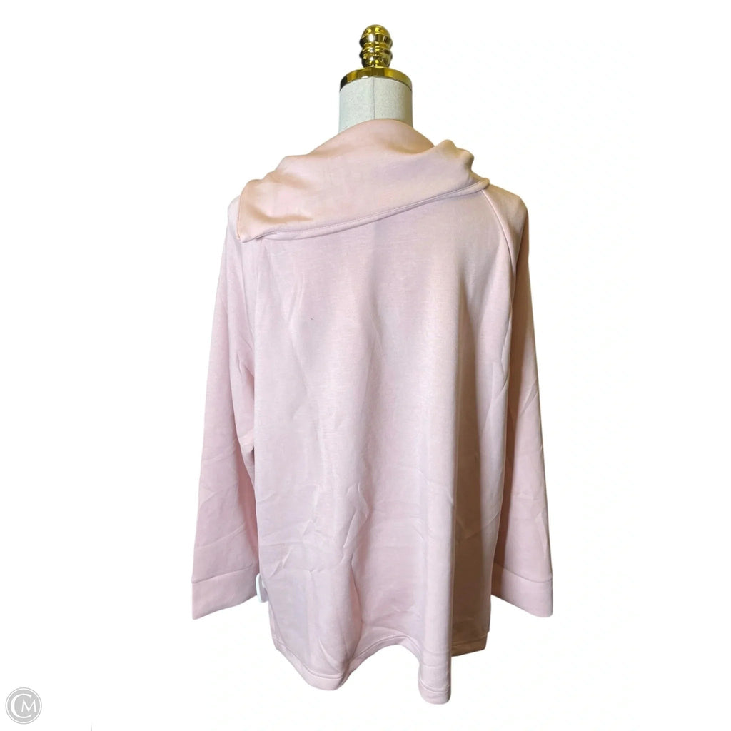 Sweatshirt Collar By Chicos In Pink, Size: Xl