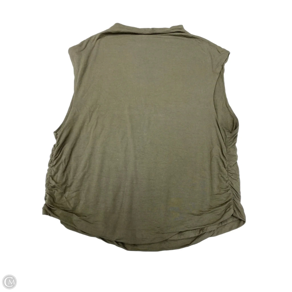 Top Sleeveless Basic By A New Day In Green, Size: 1x