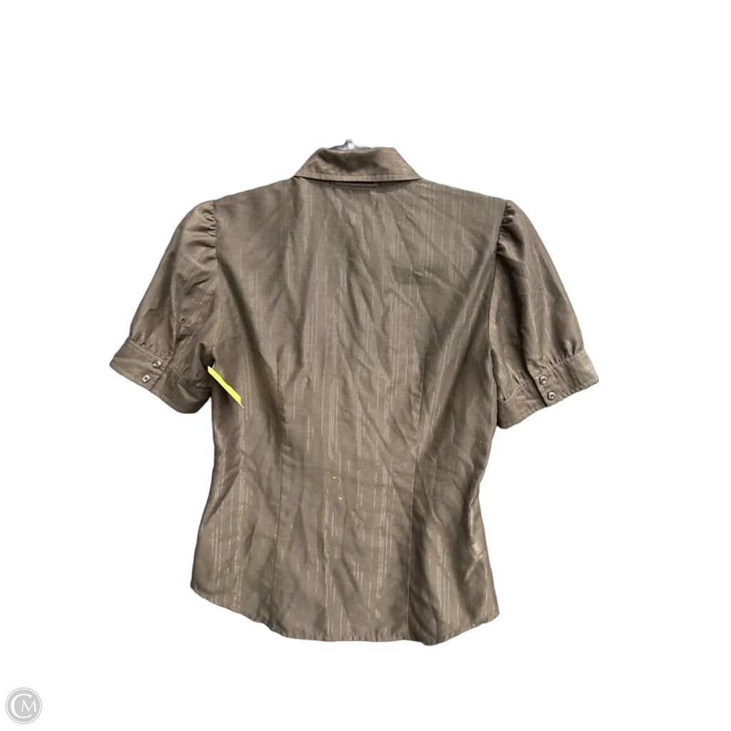 Top Short Sleeve By Loft In Brown, Size: Xs