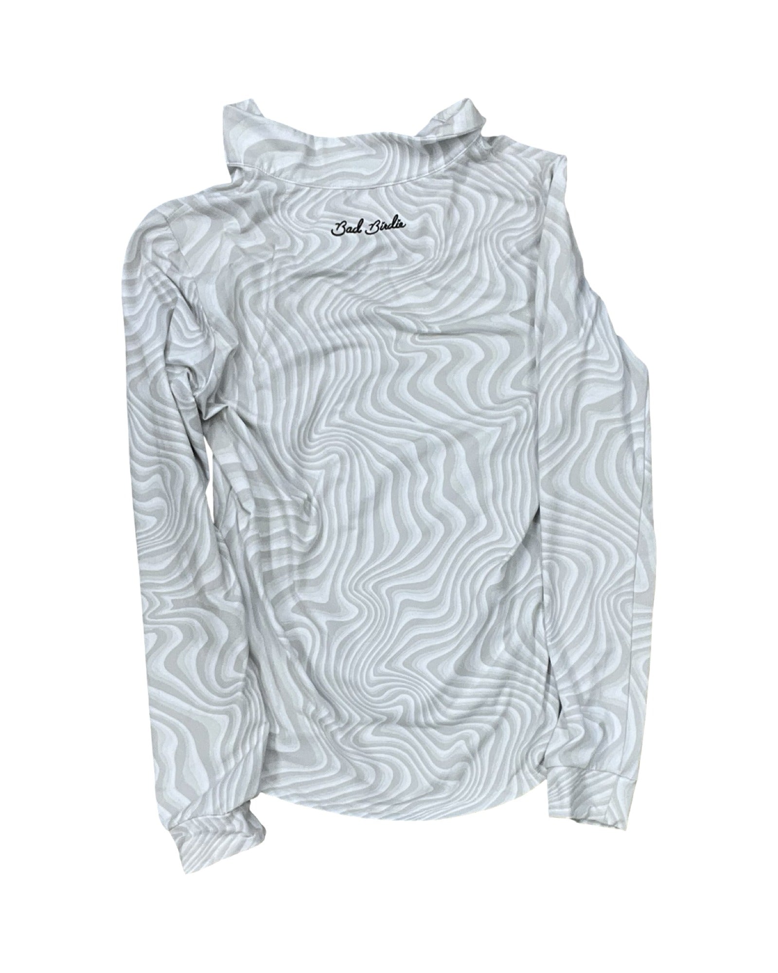 Top Ls By Clothes Mentor In Grey & White, Size:S