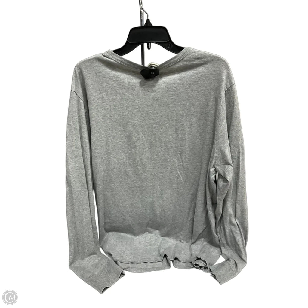 Athletic Top Long Sleeve Crewneck By Nike Apparel In Grey, Size: Xxl