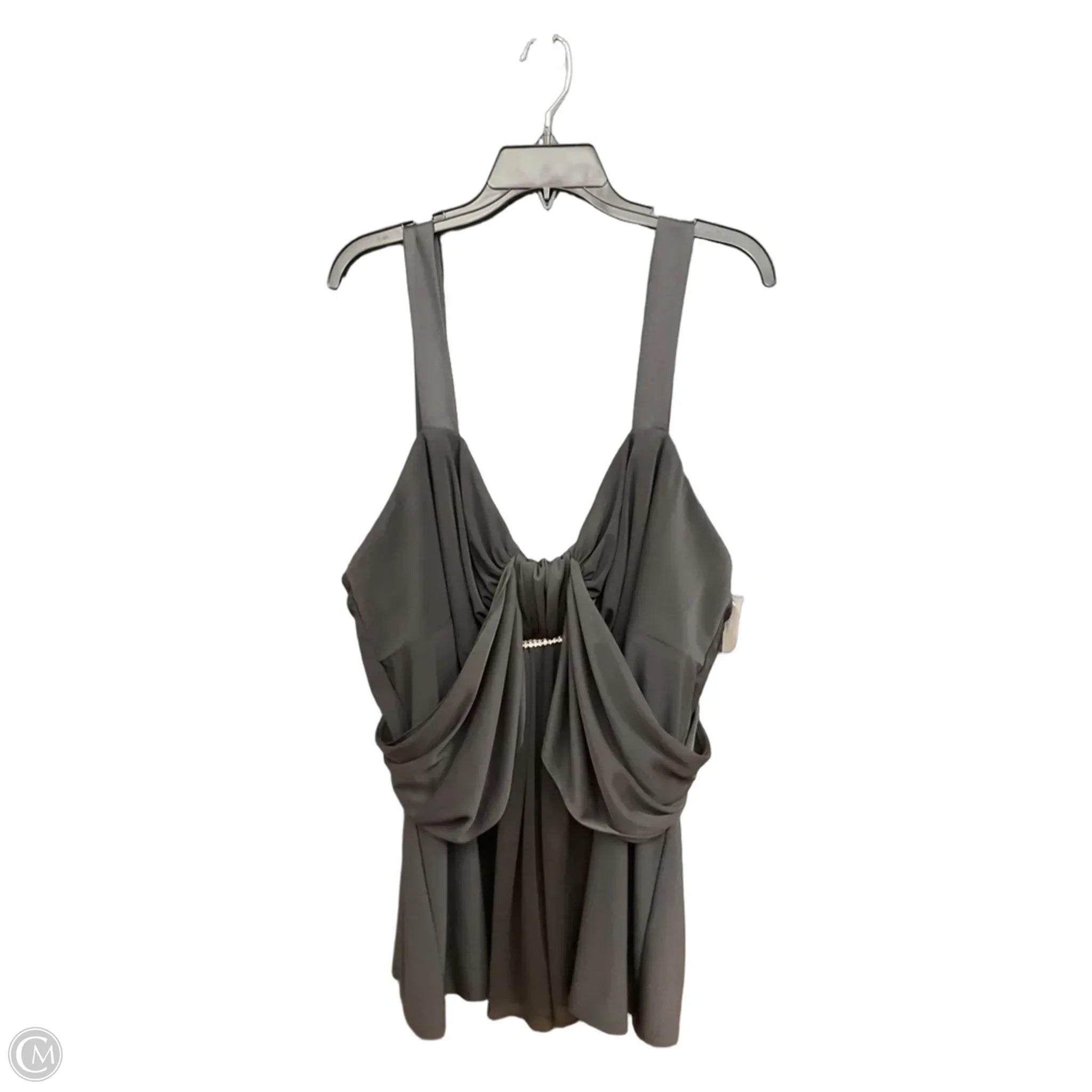 Top Sleeveless By Onyx In Black, Size: 4x