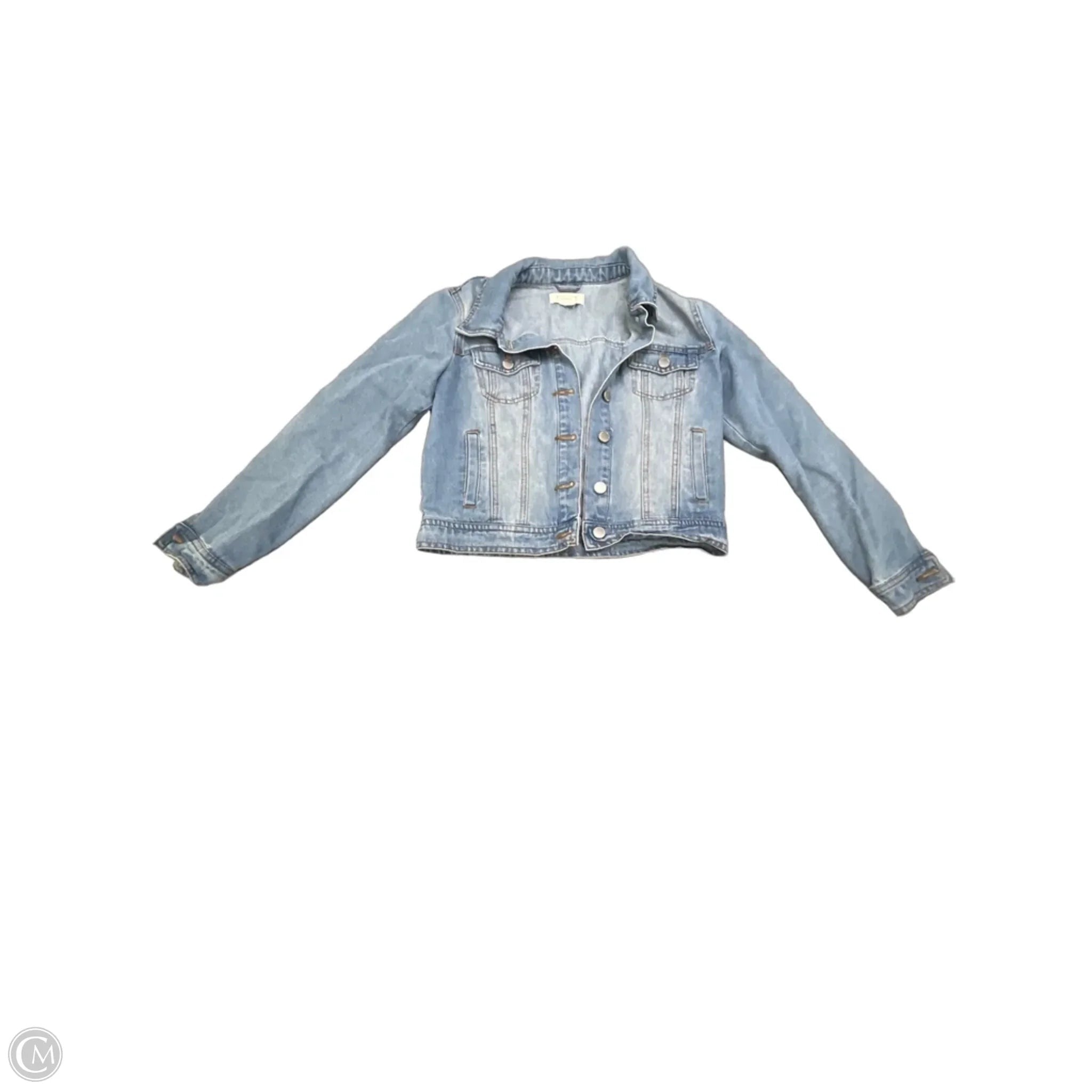 Jacket Denim By Ci Sono In Blue Denim, Size: S
