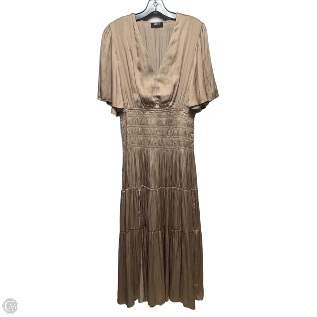 Dress Casual Maxi By Reset In Tan, Size: L