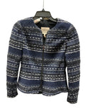 Top Long Sleeve By Rebecca Taylor In Blue, Size: 4