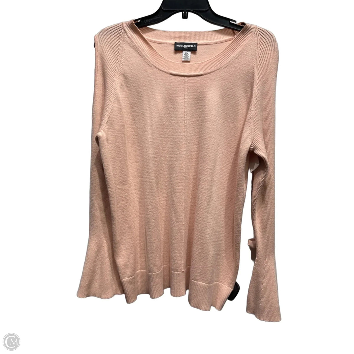 Sweater Designer By Karl Lagerfeld In Pink, Size: L