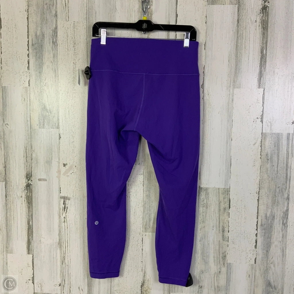 Athletic Leggings By Lululemon In Purple, Size: 12