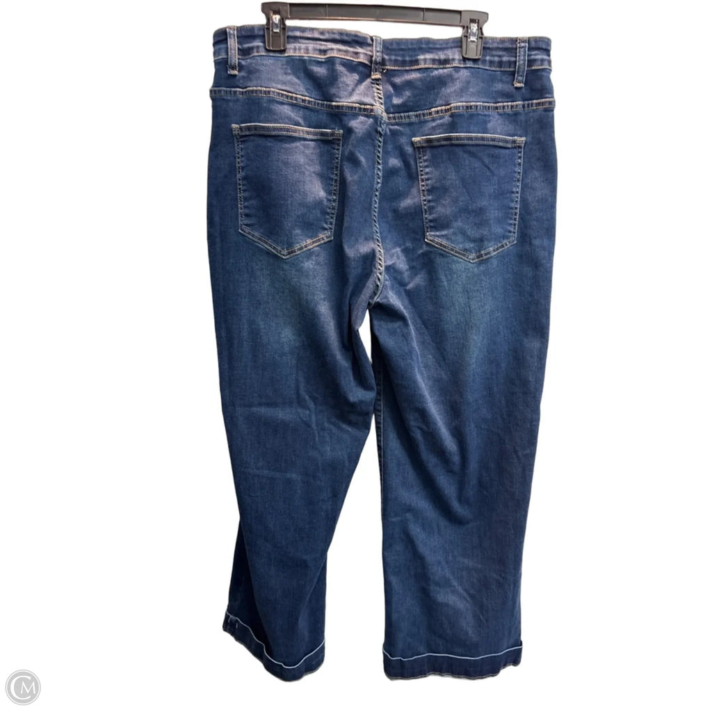 Jeans Wide Leg By Coco And Carmen In Blue, Size: Xxl