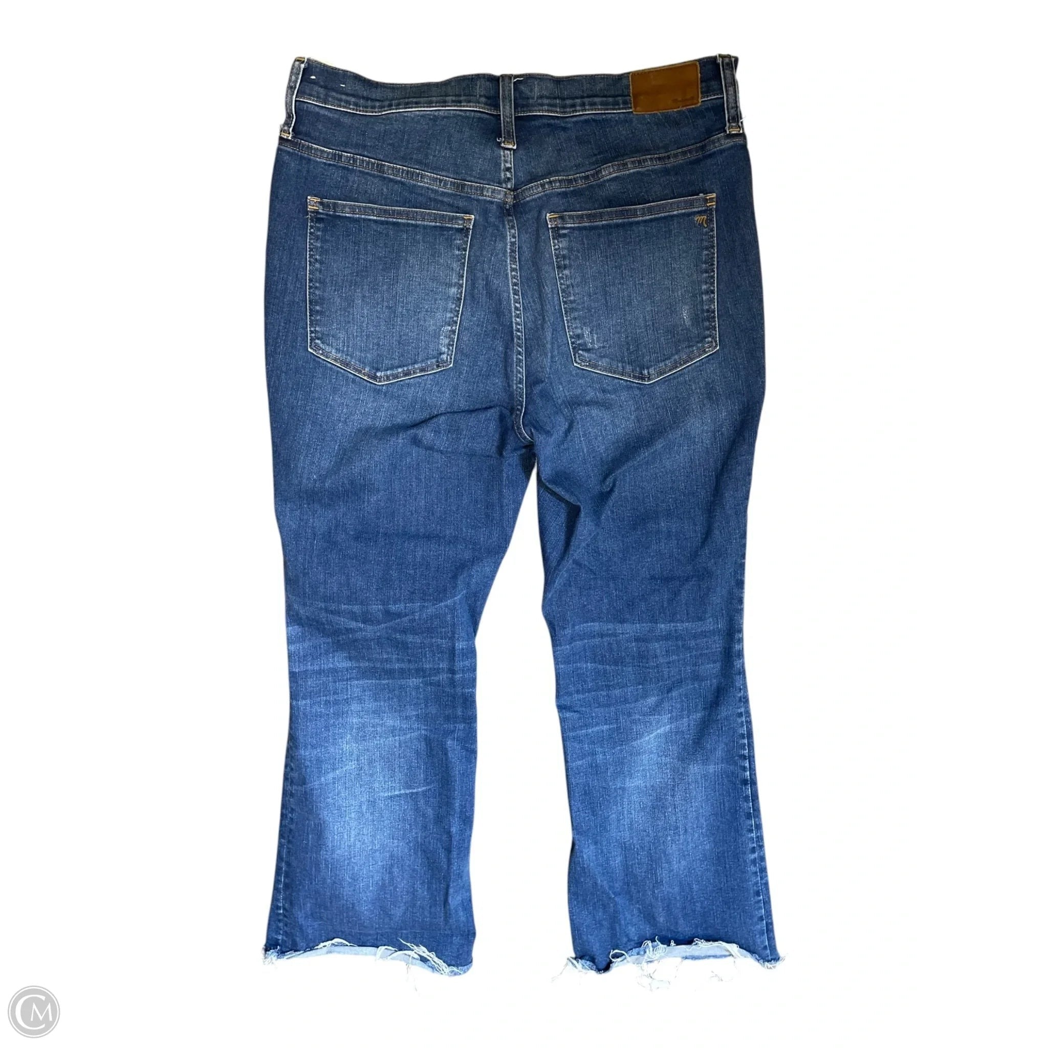 Jeans Cropped By Madewell In Blue Denim, Size: 12