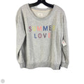 Sweatshirt Crewneck By Lou And Grey In Grey, Size: S