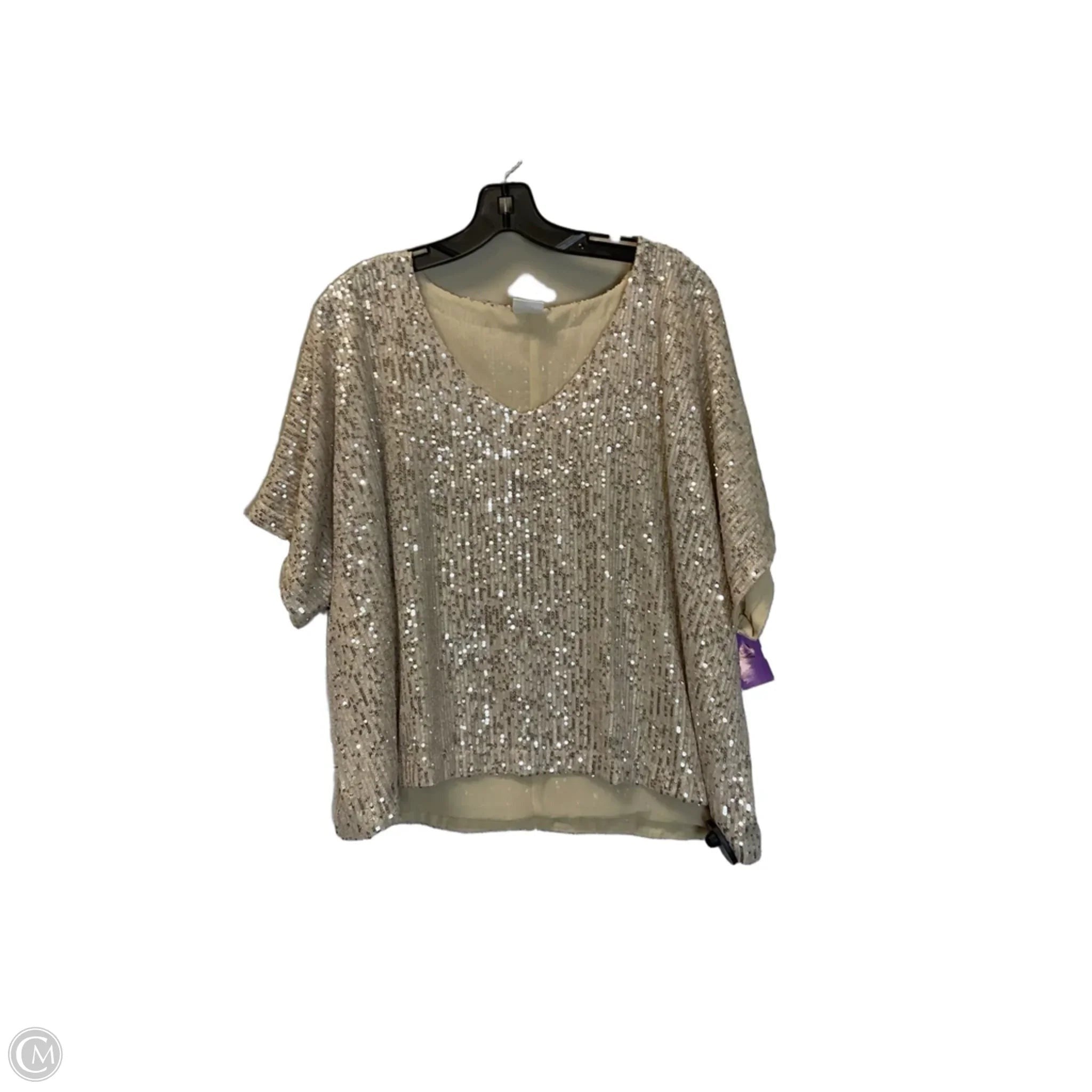 Top Short Sleeve By By Together In Gold, Size: S