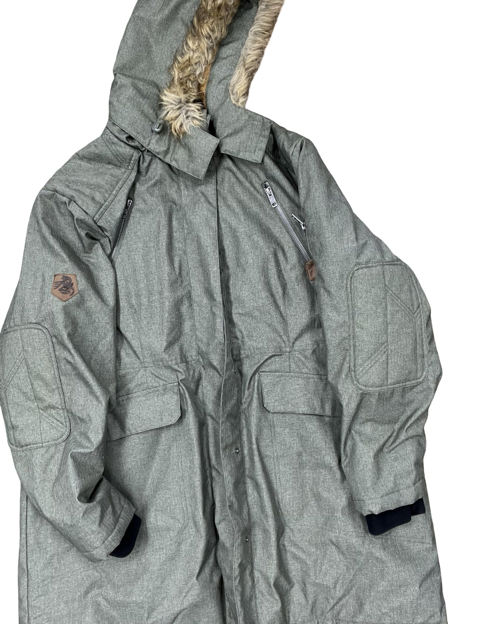 Coat Parka By Clothes Mentor In Green, Size:2X