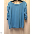 Top 3/4 Sleeve Designer By Lilly Pulitzer In Blue, Size: Xl