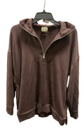 Athletic Top Long Sleeve Collar By Lou And Grey In Brown, Size: S