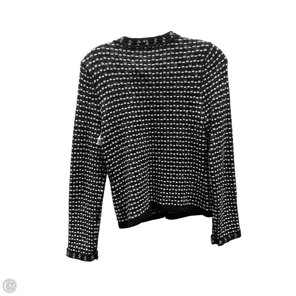 Cardigan By White House Black Market In Black & White, Size: Xs