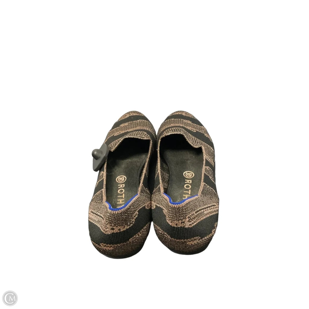 Shoes Flats By Rothys In Black & Pink, Size: 11.5