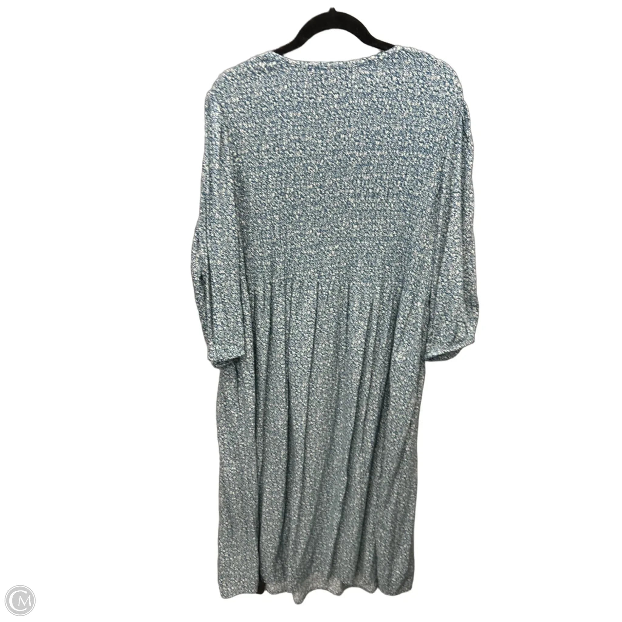 Dress Casual Maxi By Croft And Barrow In Blue, Size: 1x