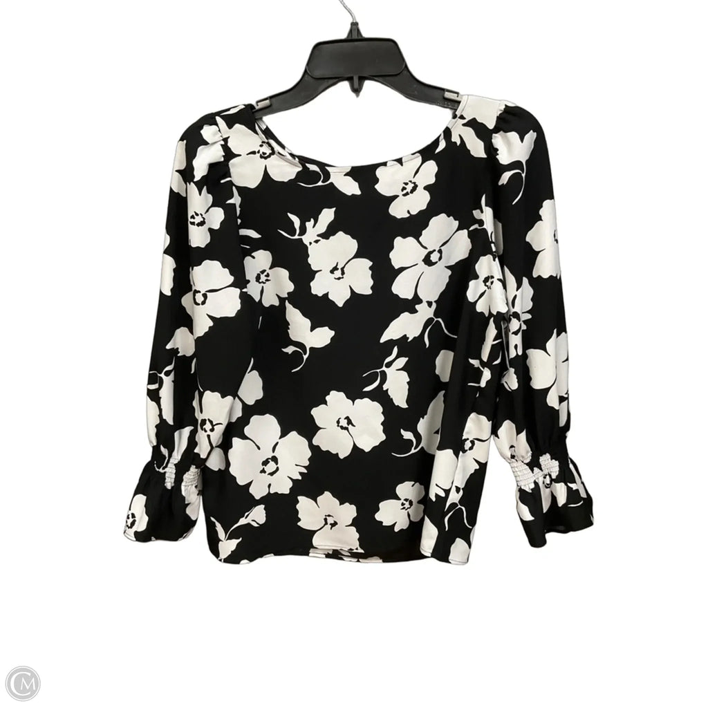 Top Long Sleeve By Ann Taylor In Floral Print, Size: Sp