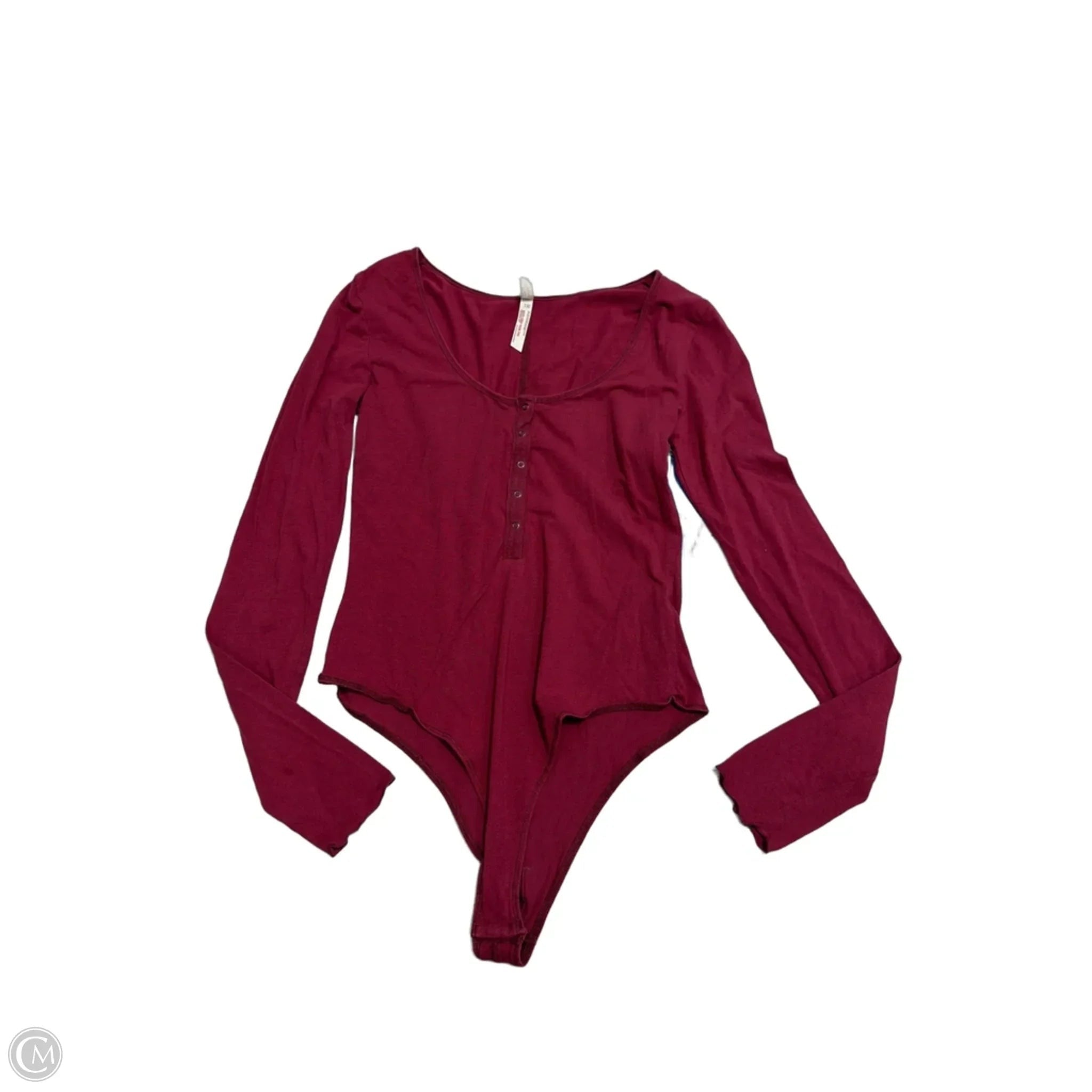 Top Long Sleeve By Free People In Maroon, Size: L