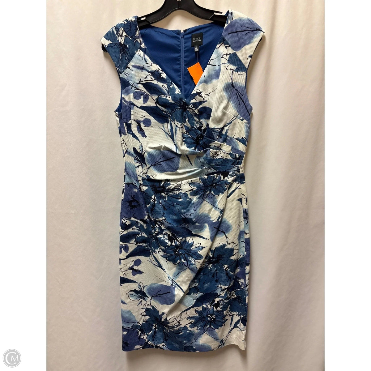 Dress Casual Midi By Saks Fifth Avenue In Blue, Size: M