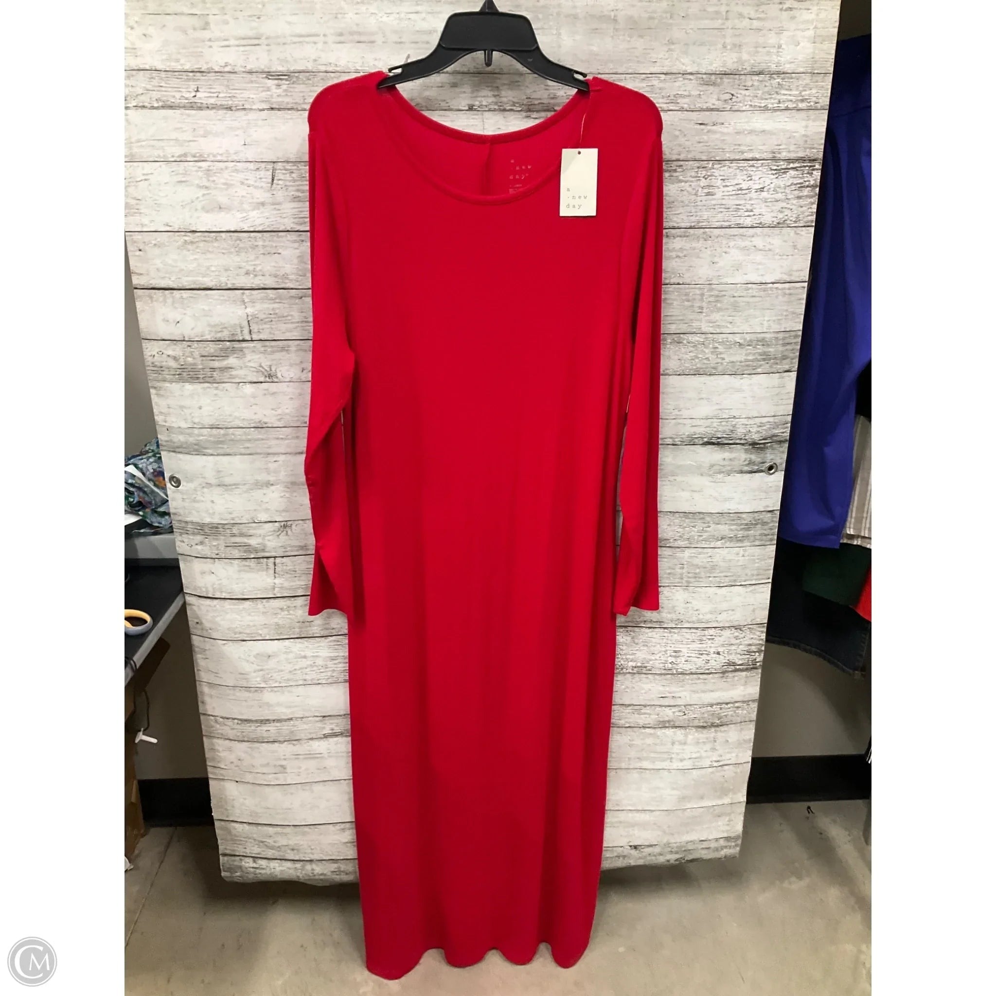 Dress Casual Maxi By A New Day In Red, Size: Xl