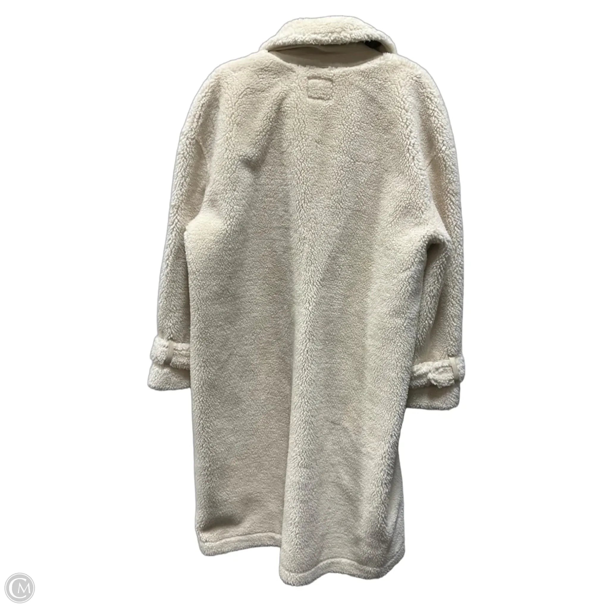 Jacket Faux Fur & Sherpa By Express In Cream, Size: Xl
